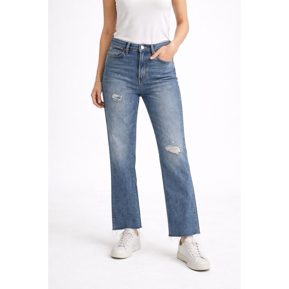Madewell Demi Boot Crop Jeans 29 High Rise 100% Cotton Rigid Denim  Minimalist